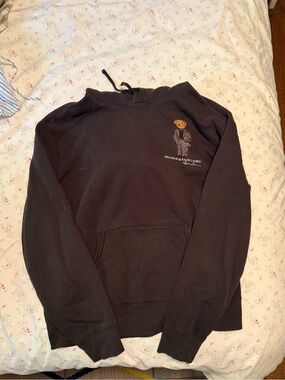 Ralph Lauren Black Bear Graphic Pullover Sweatshirt